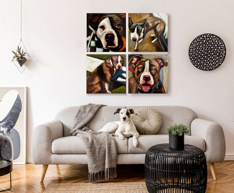Save Them All Wall-Shelter Dog Portraits