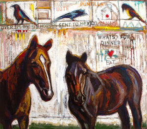 Horse Trading ~ Original Painting