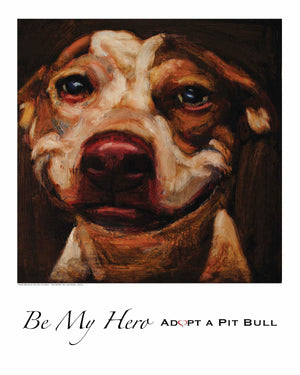 Pit Bull Dog Print ~ Katrina