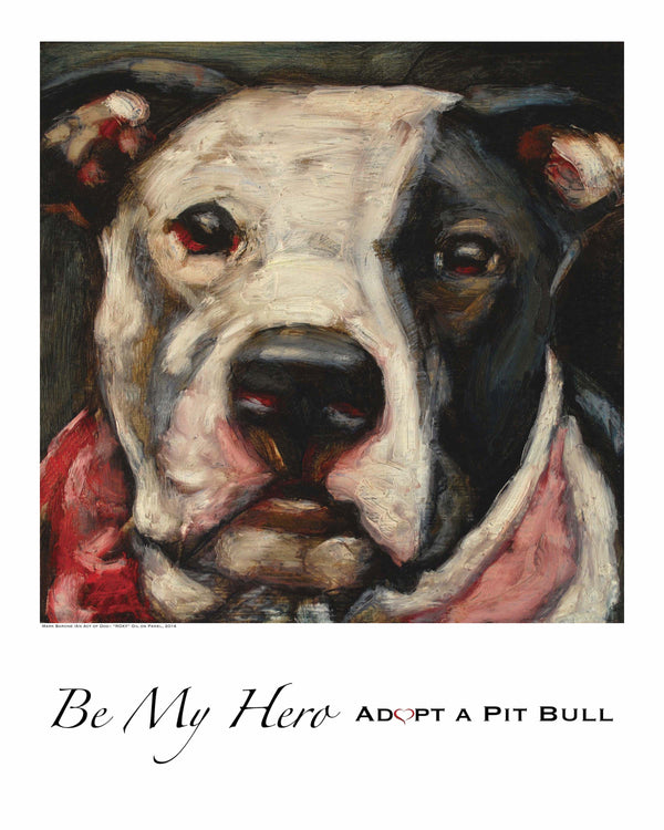 Pit Bull Dog Print ~ Roxy - An Act of Dog-Museum of Compassion 